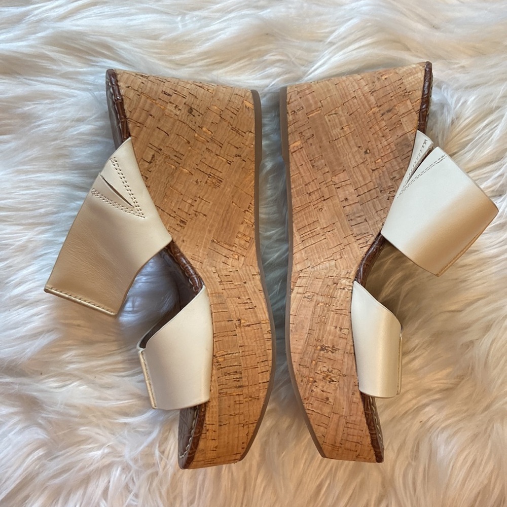 Sam Edelman Damara Cork Wedges Platforms Sandals Sz 9 - Picture 3 of 9